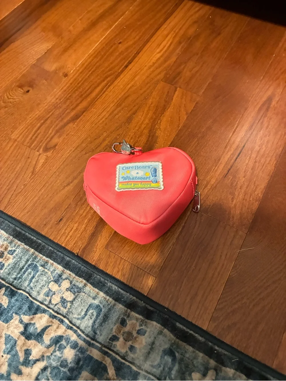 Care Bears Heart-Shaped Rainbow Accent Pouch